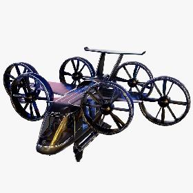 3D model Flying Taxi Bell Nexus Rigged